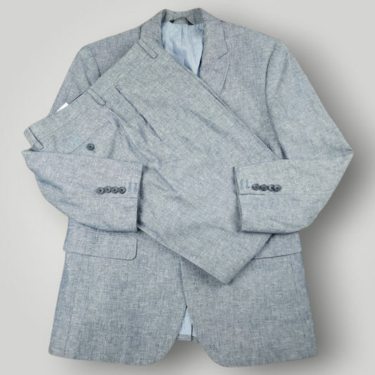 Linen Cotton Pique Standard Fit Suit 40S/33S
