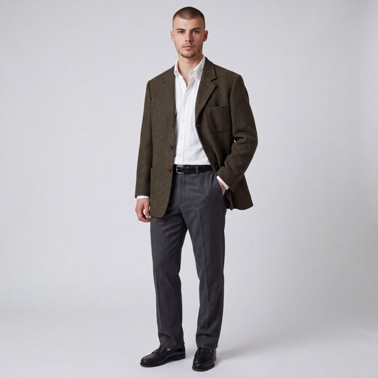 Vintage Ermenegildo Zegna Soft Unstructured Cashmere Relaxed Fit Sport Coat 42R