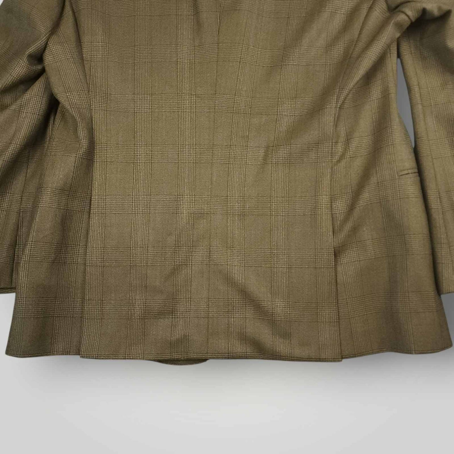 J Hilburn Tailored Fit VBC Italian Wool Glen Check Plaid Sport Coat 44R