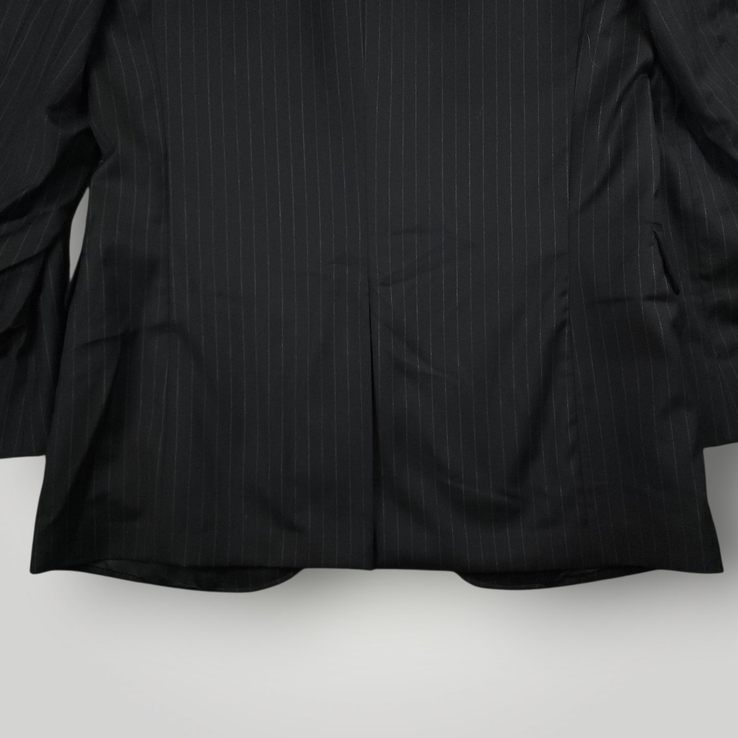 Y2K Italian Wool Pinstripe Luxury Sport Coat 40L