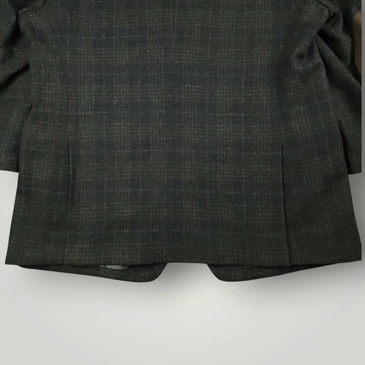 Joseph Abboud Joe Slim Fit Flannel Wool Elbow Patch Plaid Sport Coat 48R/S
