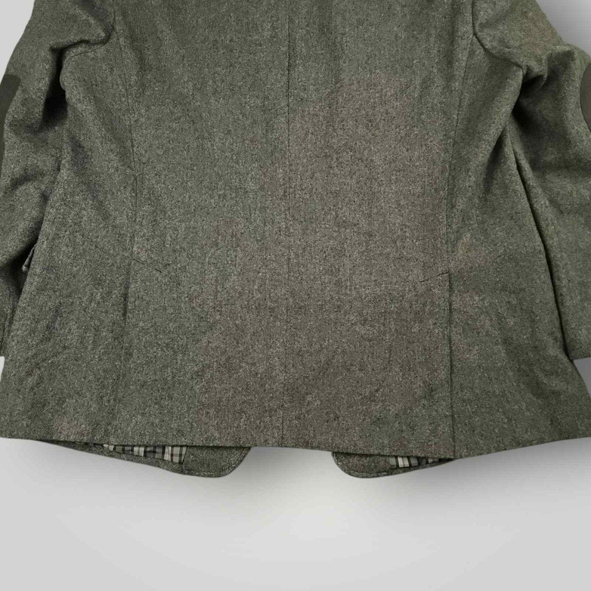 Jos A Bank 1905 Flannel Wool Elbow Patch Tailored Fit Sport Coat 52L