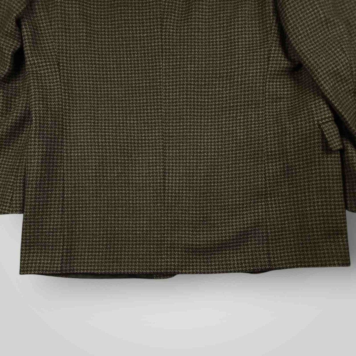 San Remo Houndstooth Italian Wool Wide Lapel Suit Jacket 46L