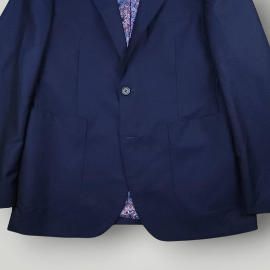Tailorbyrd Modern Fit Travel Unstructured Patch Pocket Basketweave Sport Coat 40R
