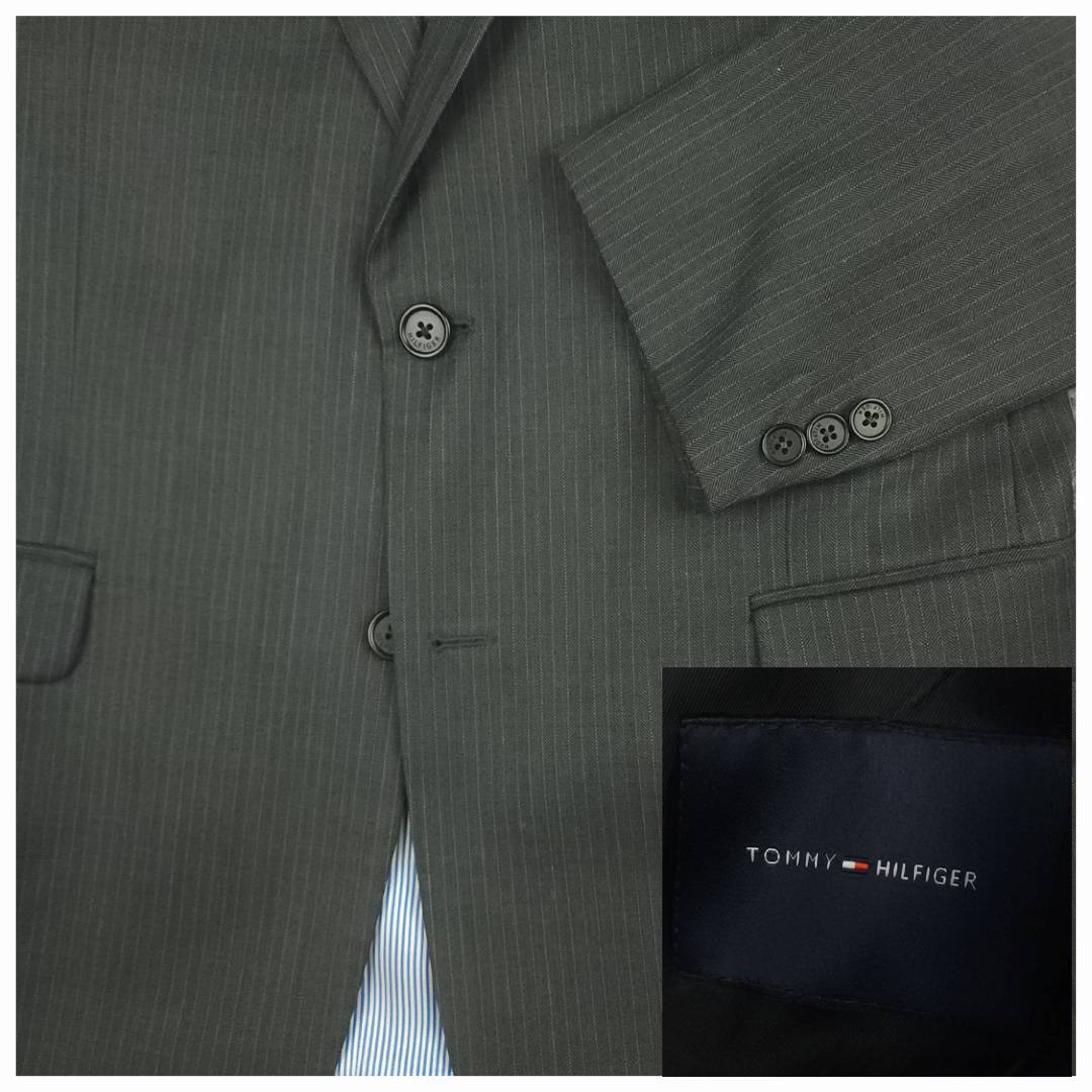Modern Fit Wool Pinstripe Suit 38R/32S