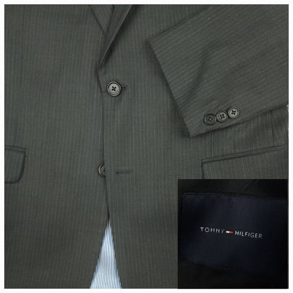 Modern Fit Wool Pinstripe Suit 38R/32S