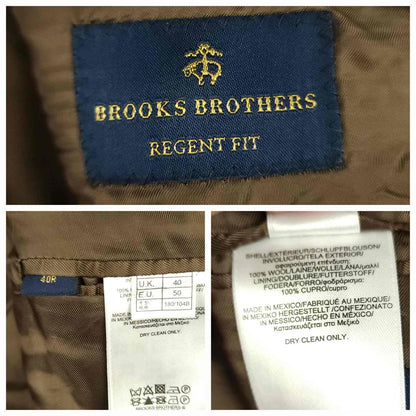 Brooks Brothers Regent Fit Gun Club Check Wool Sport Coat 40R