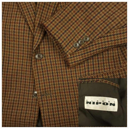 Vtg Cashmere Wool Ivy Prep Gun Club Check Boxy Fit Sport Coat 44L