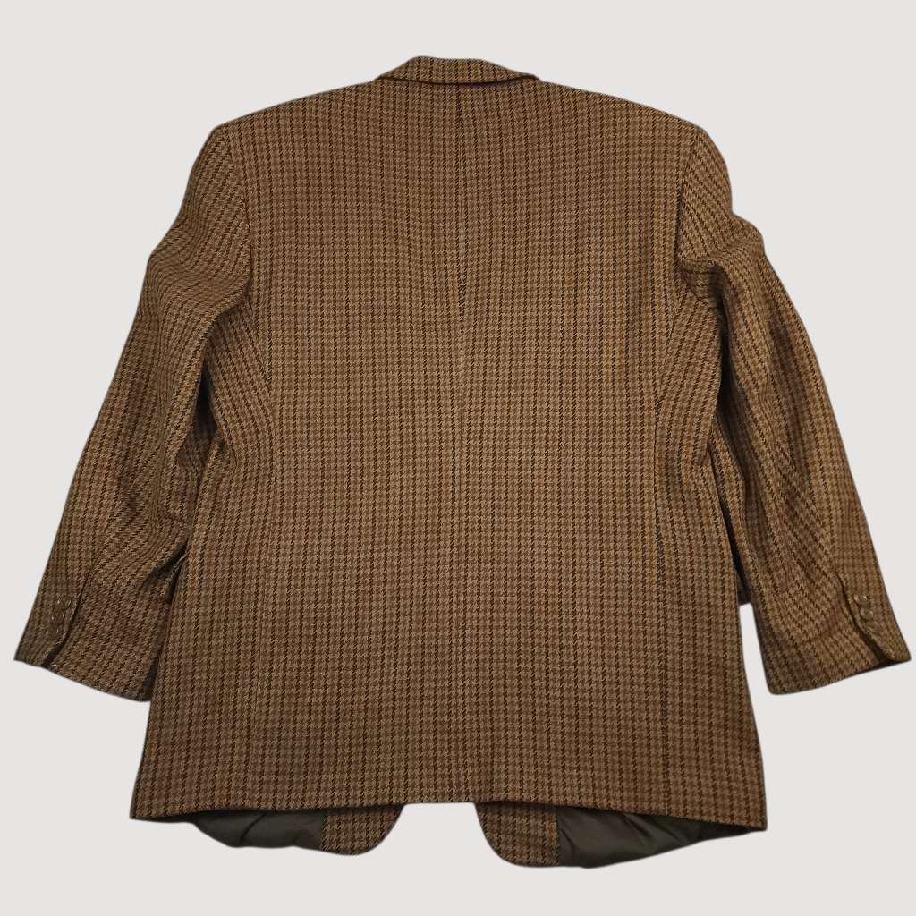 Vtg Cashmere Wool Ivy Prep Gun Club Check Boxy Fit Sport Coat 44L