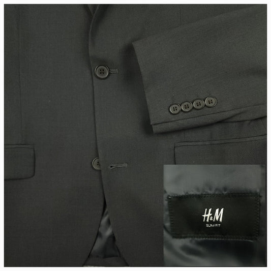 Slim Fit Travel Lightweight Birdseye Suit 38S/30R