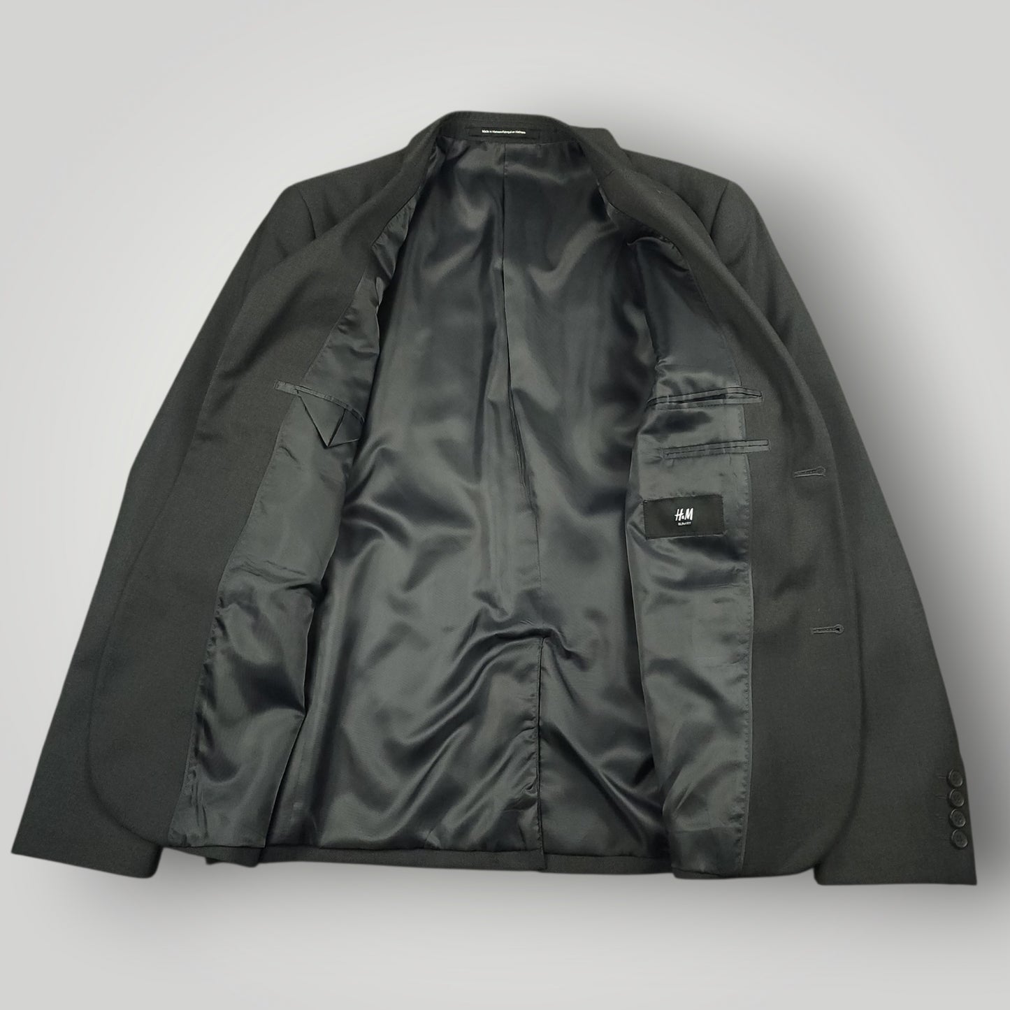 Slim Fit Travel Lightweight Birdseye Suit 38S/30R