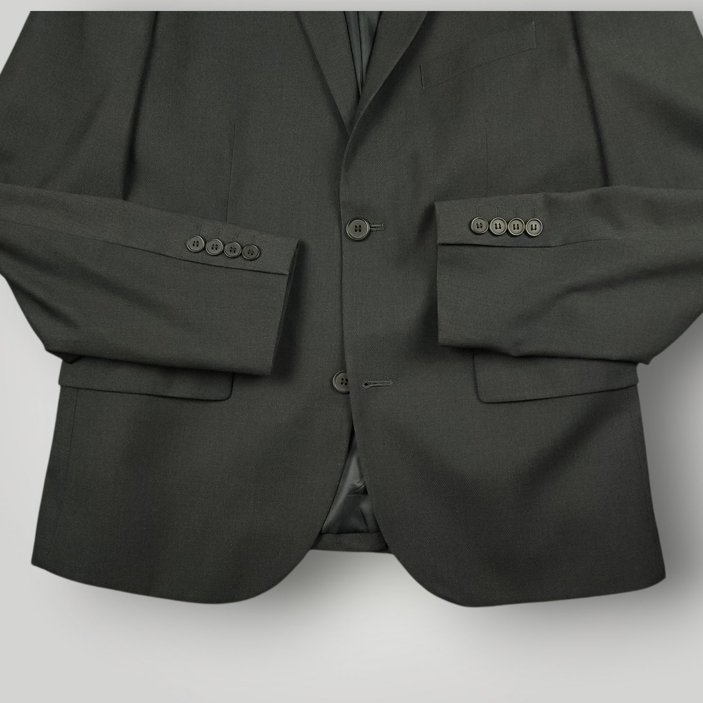 Slim Fit Travel Lightweight Birdseye Suit 38S/30R
