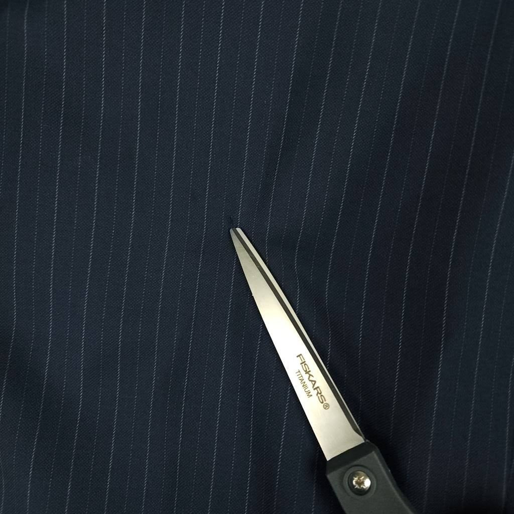 Vtg 90s Wool Rope Stripe Sport Coat 42R
