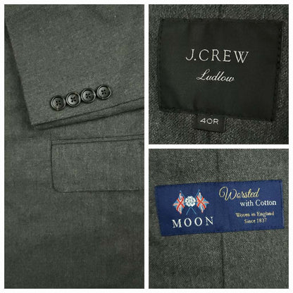 Ludlow Moon Cotton Wool Unstructured Suit 40R/32R