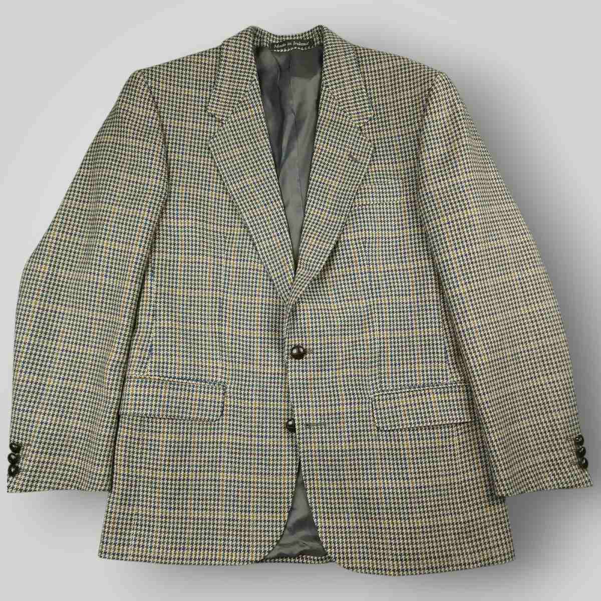 Vintage 90s Classic Fit Avoca Irish Tweed Wool Gun Club Check Jacket 40R