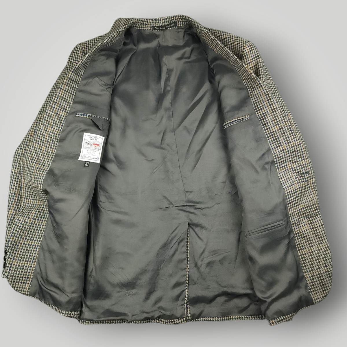 Vintage 90s Classic Fit Avoca Irish Tweed Wool Gun Club Check Jacket 40R