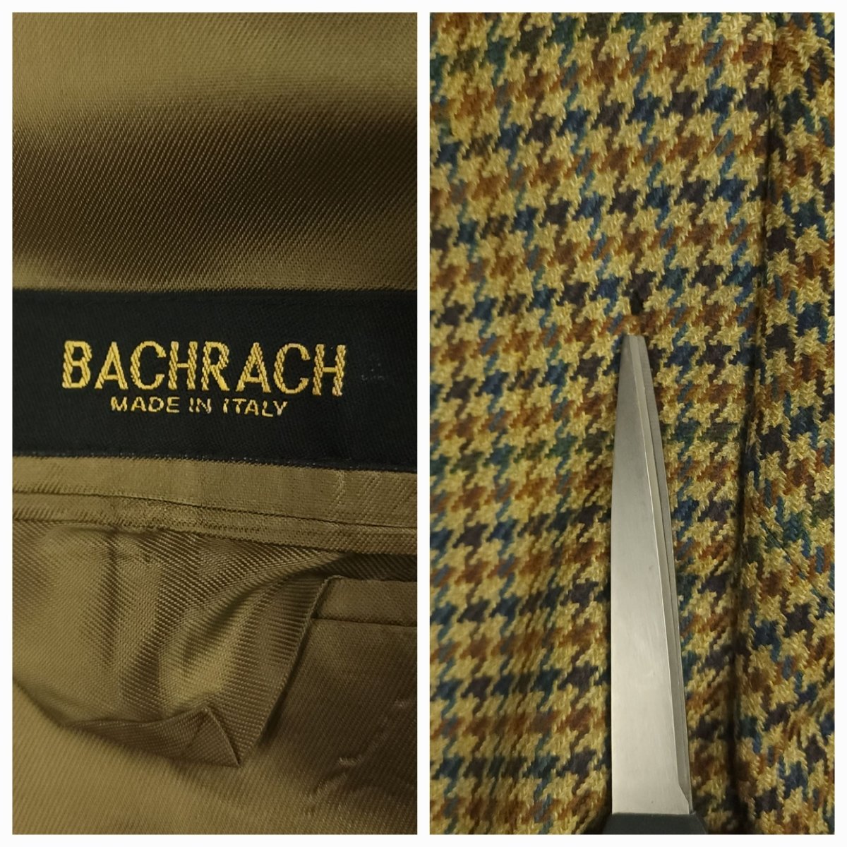 Modern Fit Gun Club Check Italian Wool Sport Coat 44R