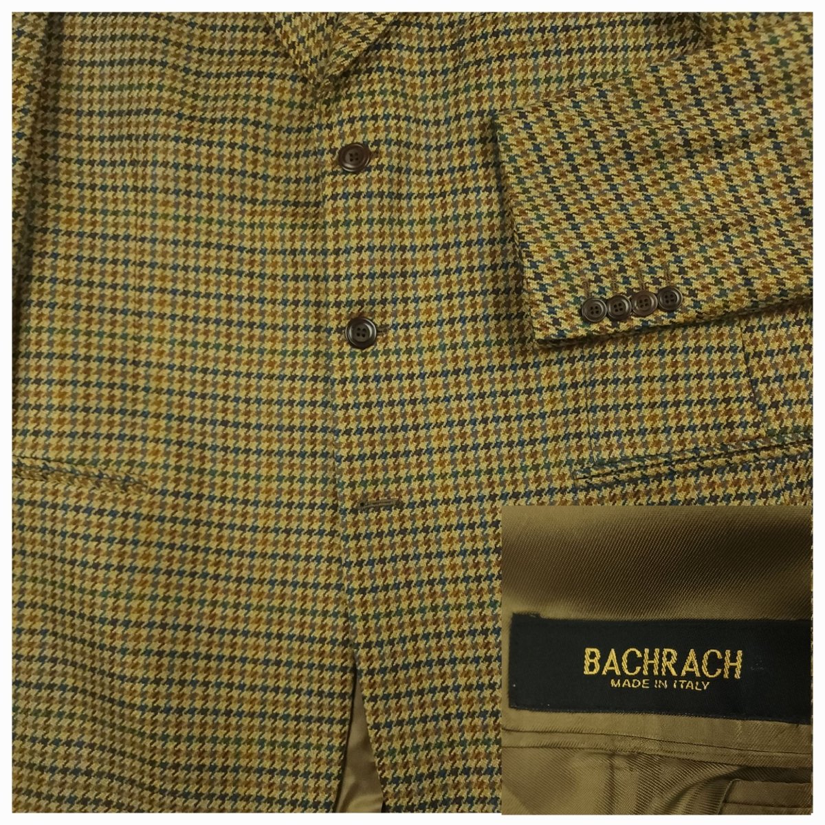 Modern Fit Gun Club Check Italian Wool Sport Coat 44R