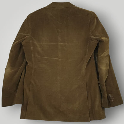 Y2k Wide Wale Corduroy Cotton Cashmere Hacking Jacket 38R