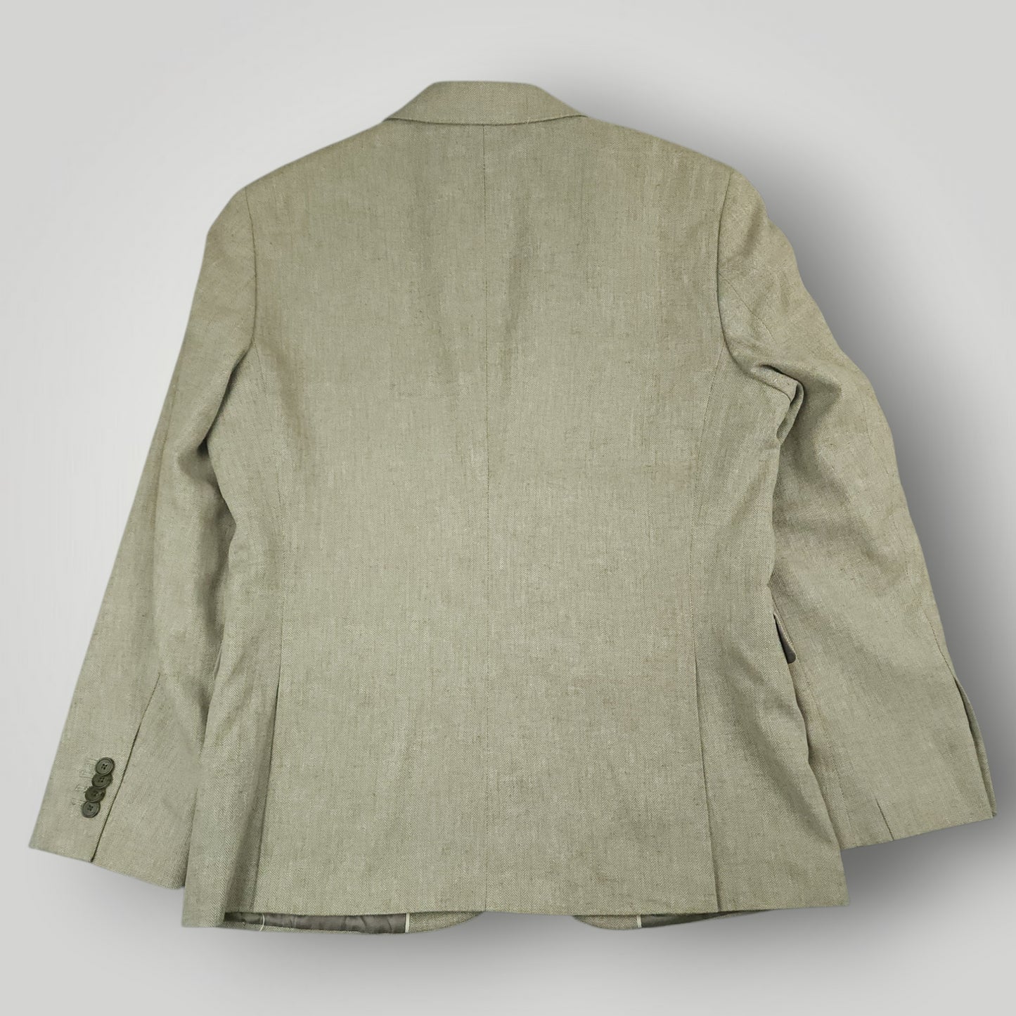 Linen Cotton Summer Herringbone Slim Fit Suit 40S/32S