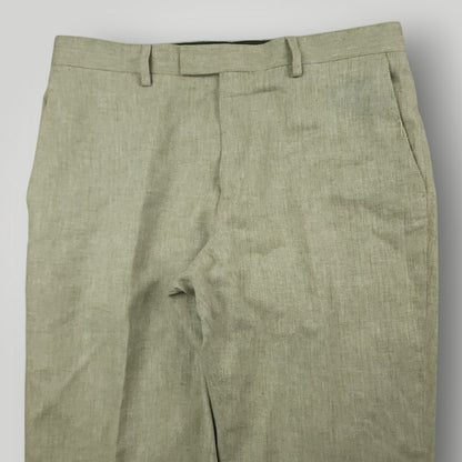 Linen Cotton Summer Herringbone Slim Fit Suit 40S/32S