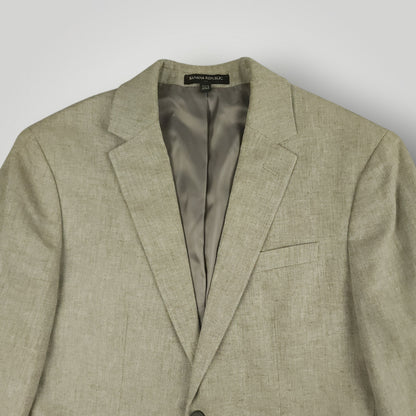Linen Cotton Summer Herringbone Slim Fit Suit 40S/32S