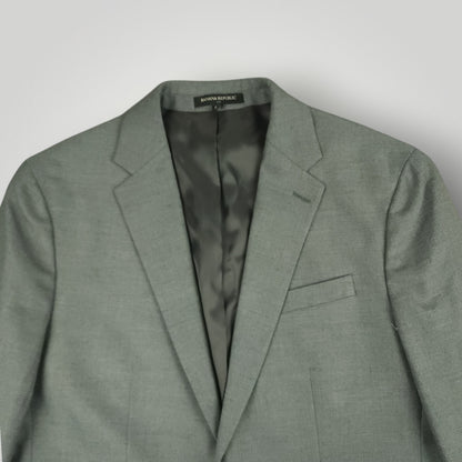 Slim Fit Sharkskin Performance Stretch Suit 40S/32S