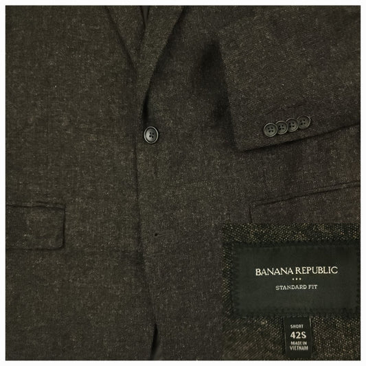 Standard Fit Speckled Wool Blend Sports Coat 42S