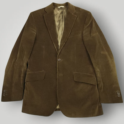 Y2k Wide Wale Corduroy Cotton Cashmere Hacking Jacket 38R
