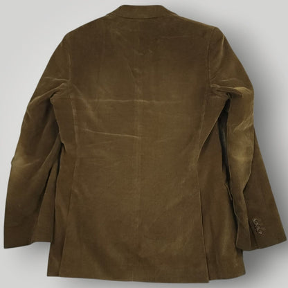 Y2k Wide Wale Corduroy Cotton Cashmere Hacking Jacket 38R