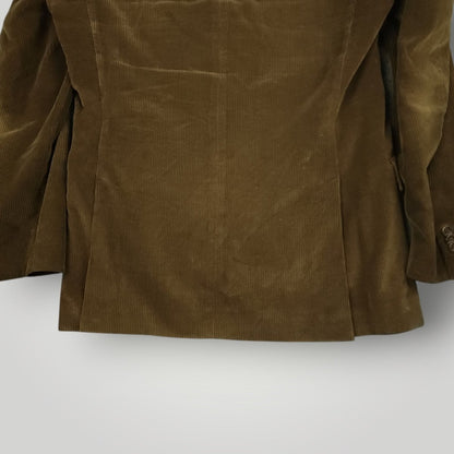 Y2k Wide Wale Corduroy Cotton Cashmere Hacking Jacket 38R