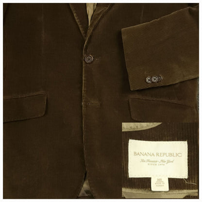Y2k Wide Wale Corduroy Cotton Cashmere Hacking Jacket 38R
