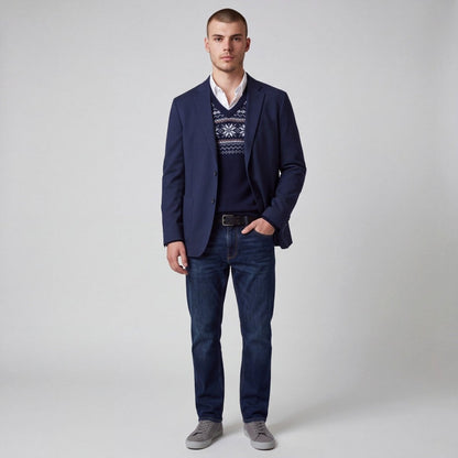 Bar III Unstructured Hopsack Patch Pocket Slim Fit Sport Coat 42R