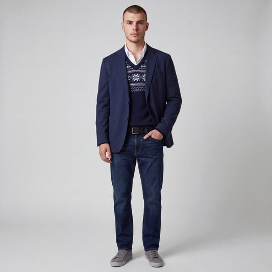 Bar III Unstructured Hopsack Patch Pocket Slim Fit Sport Coat 42R