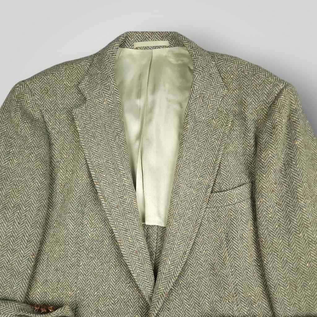 Ivy Prep Speckled Tweed Herringbone Sports Coat 48L