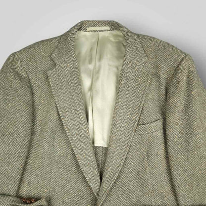 Ivy Prep Speckled Tweed Herringbone Sports Coat 48L