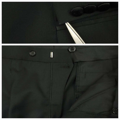 Vintage Bill Blass Wool 4 Pc Formal Dinner Evening Wear 90s Tuxedo Suit 40R/33S