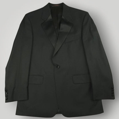 Vintage Bill Blass Wool 4 Pc Formal Dinner Evening Wear 90s Tuxedo Suit 40R/33S
