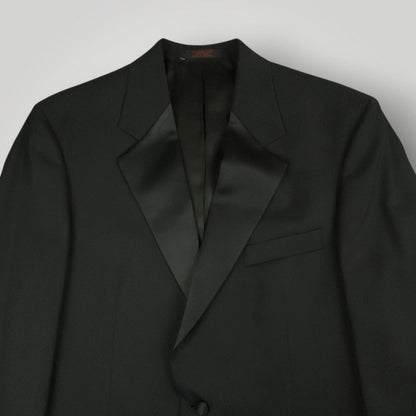 Vintage Bill Blass Wool 4 Pc Formal Dinner Evening Wear 90s Tuxedo Suit 40R/33S