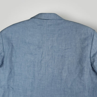 Slim Fit Unstructured Hopsack Linen Sport Coat 44R