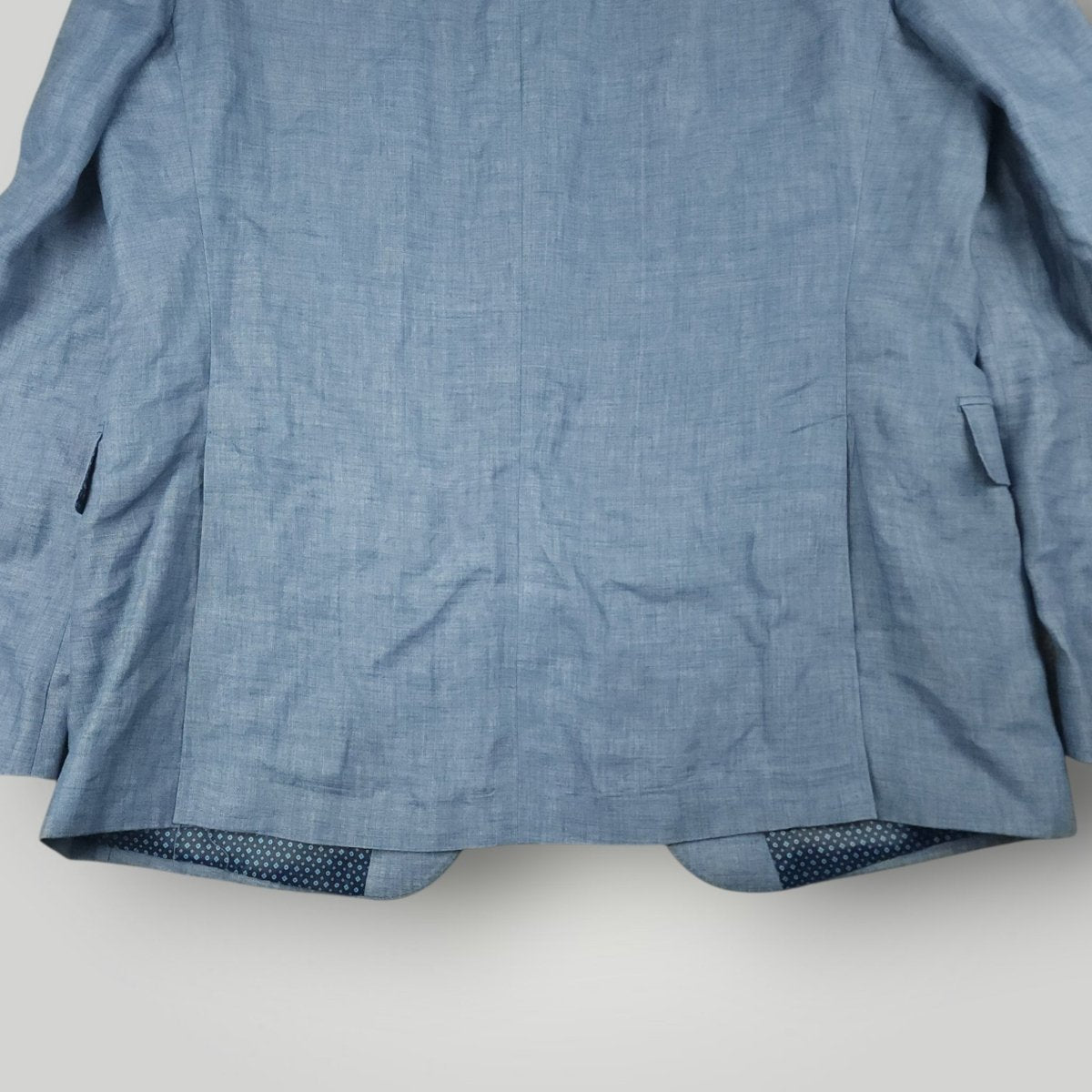 Slim Fit Unstructured Hopsack Linen Sport Coat 44R