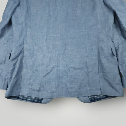 Slim Fit Unstructured Hopsack Linen Sport Coat 44R