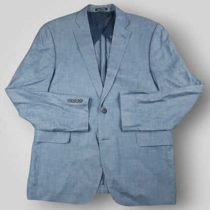 Slim Fit Unstructured Hopsack Linen Sport Coat 44R