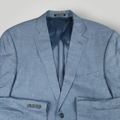 Slim Fit Unstructured Hopsack Linen Sport Coat 44R