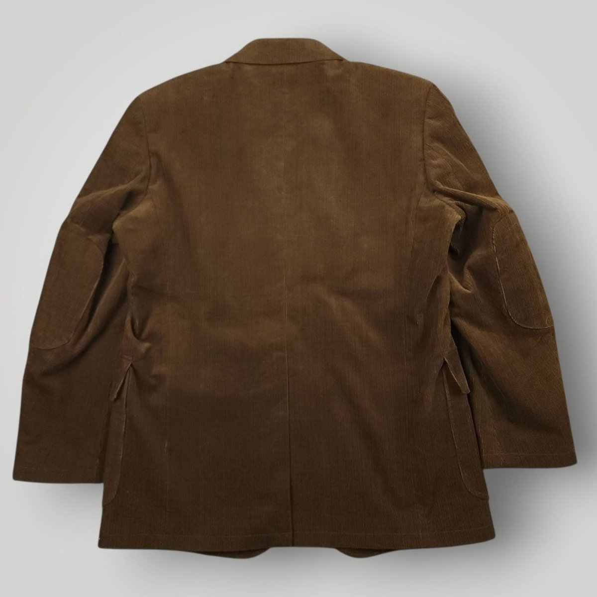 Bossini Elbow Patch Pocket Wide Lapel Relaxed Fit Corduroy Jacket 40R