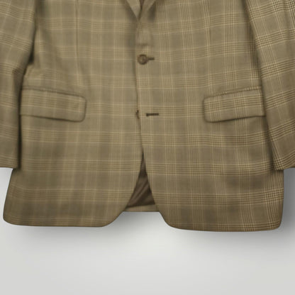 Brooks Brothers 1818 Madison Saxxon Wool Glen Check Plaid Modern Fit Sport Coat 42R