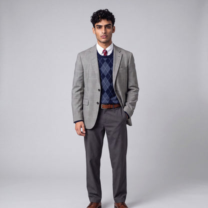 Brooks Brothers Red Fleece Modern Fit Altinyidiz Wool POW Check Sport Coat 38R