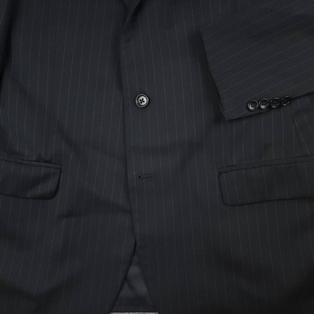 Brooks Brothers 1818 Makers Fitzgerald Estrato Wool Pinstripe Suit 40R/34S