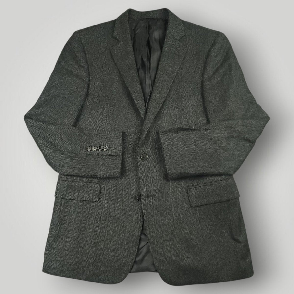 Regent Fit Herringbone Wool Sport Coat 40R