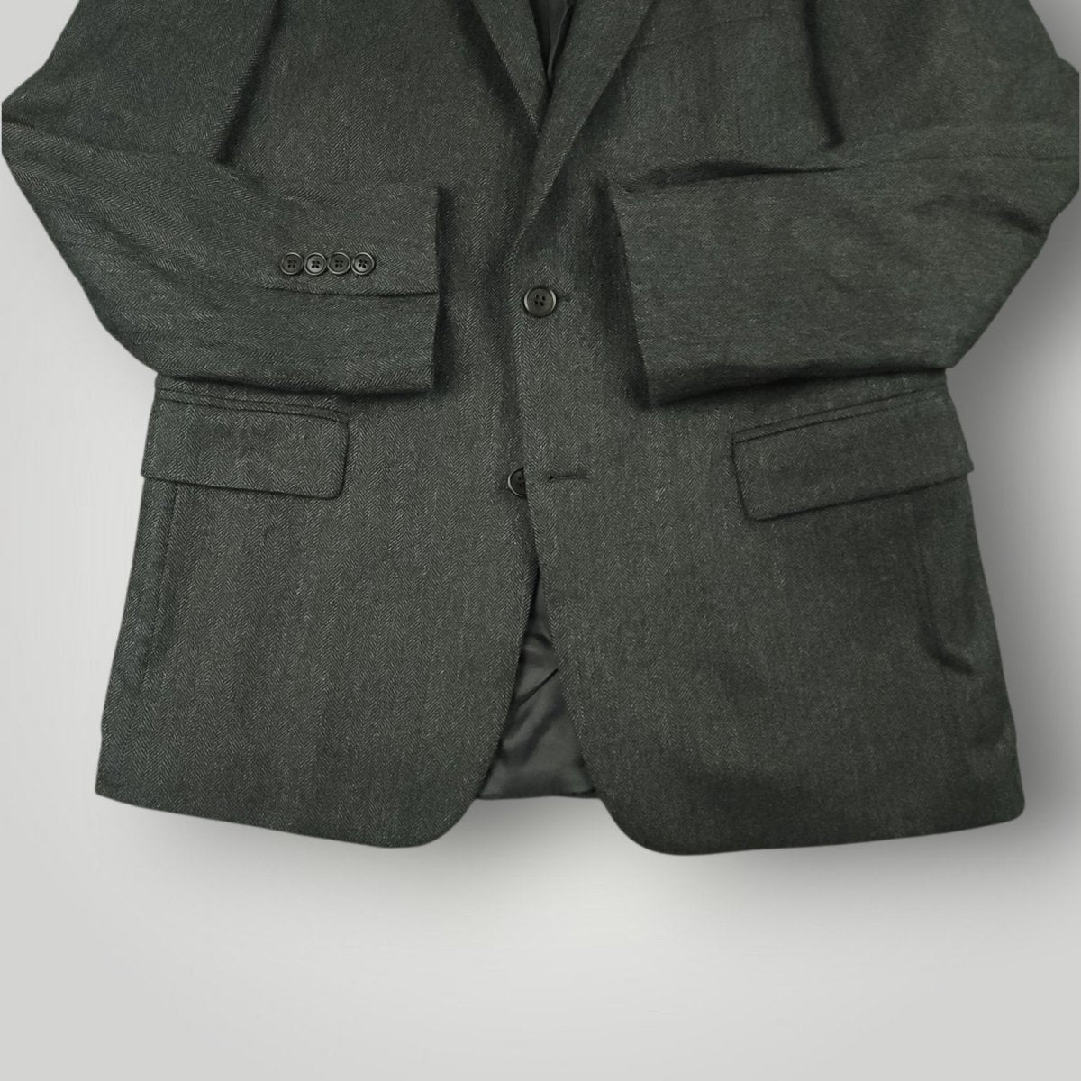 Regent Fit Herringbone Wool Sport Coat 40R